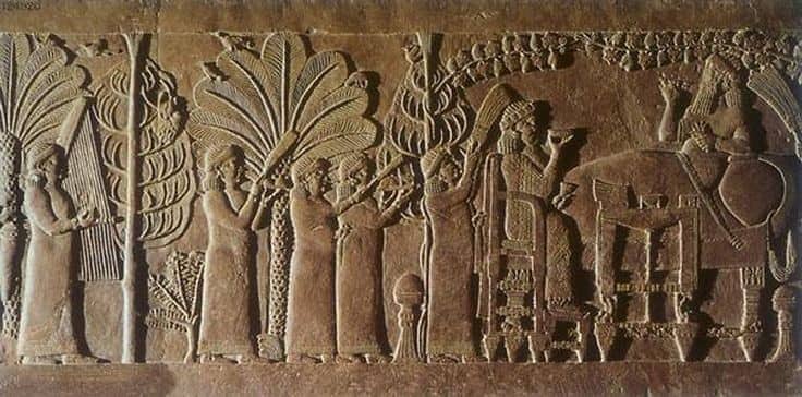 Picture of a palm tree from the Assyrian civilization