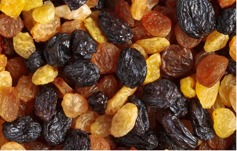 Yellow raisins vs black raisins 
