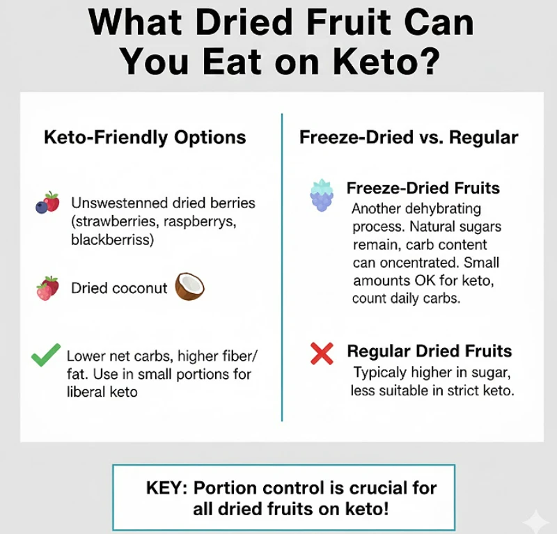 what dried fruit can you eat on keto