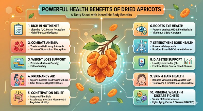 Dried apricots benefits