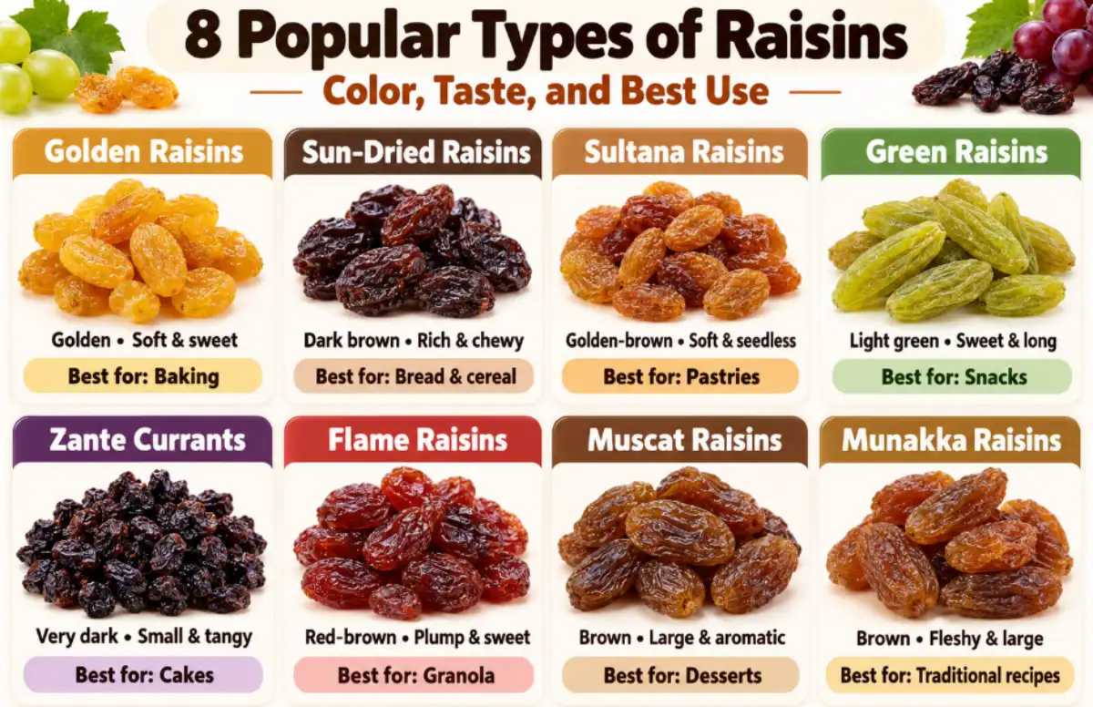 Different Types of Raisins