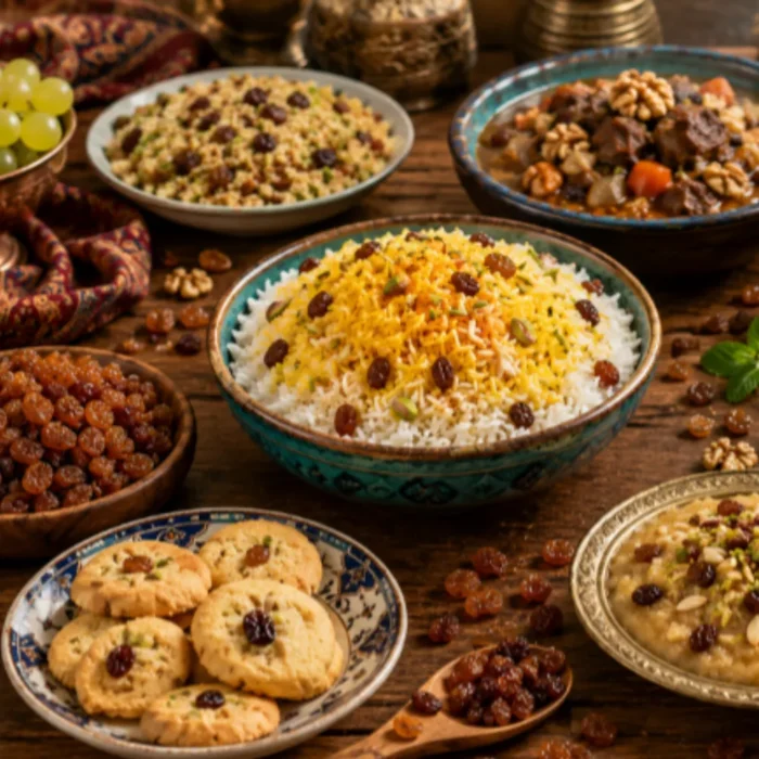 Recipes Iranian-raisins-