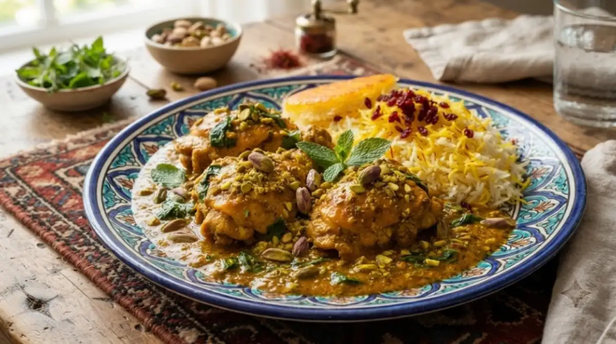 Persian Chicken with Pistachios
