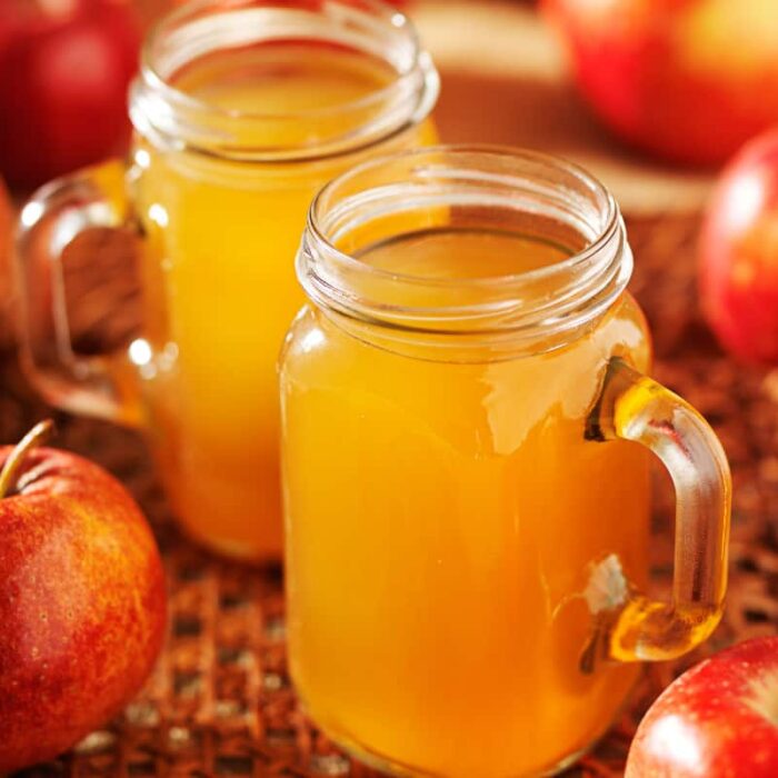 the steps to make apple juice