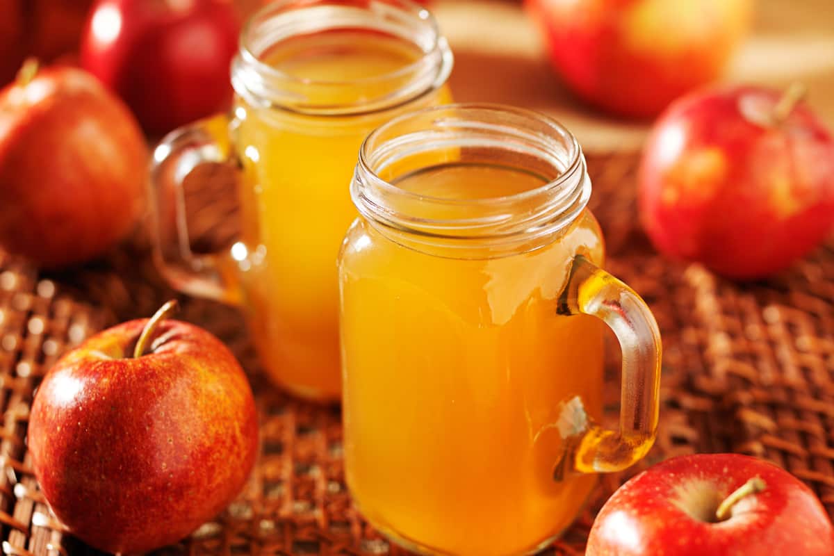 the steps to make apple juice
