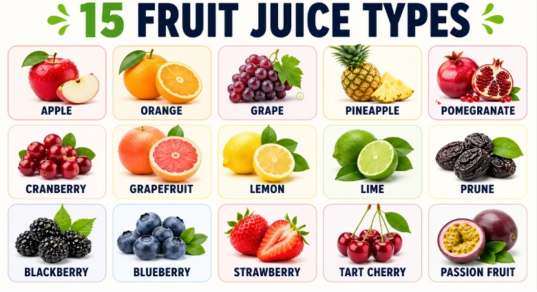 types of fruit drinks
