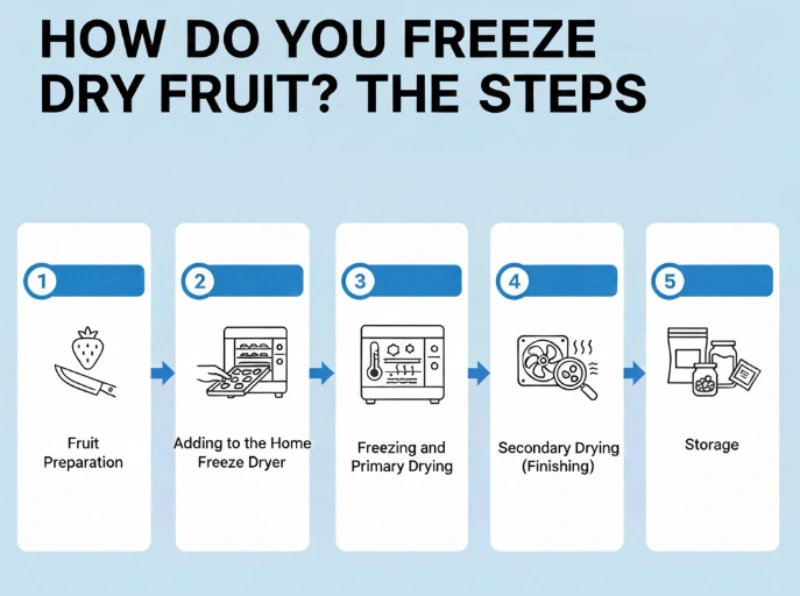 how do you freeze dry fruit