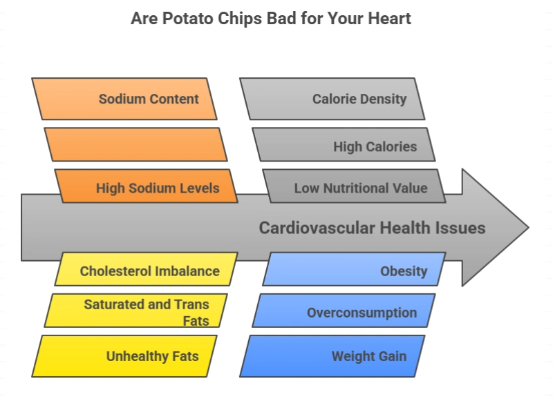 are potato chips bad for your heart infographic