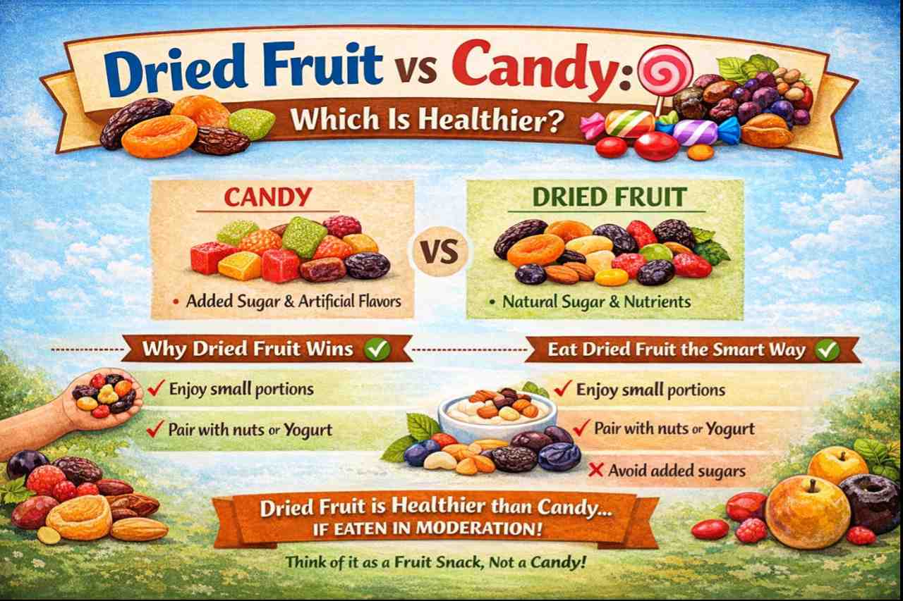 dried fruit healthier than candy