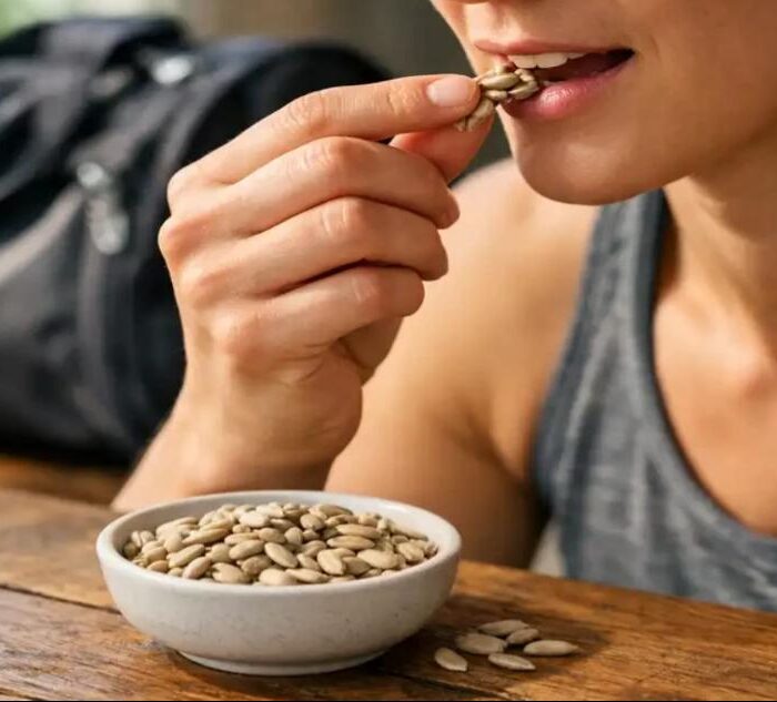 sunflower seeds before workout