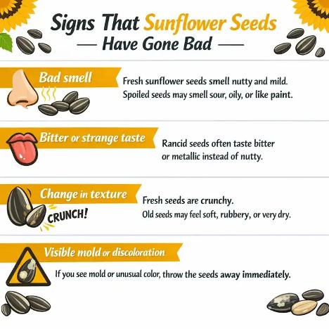 how long do sunflower seeds last after opening