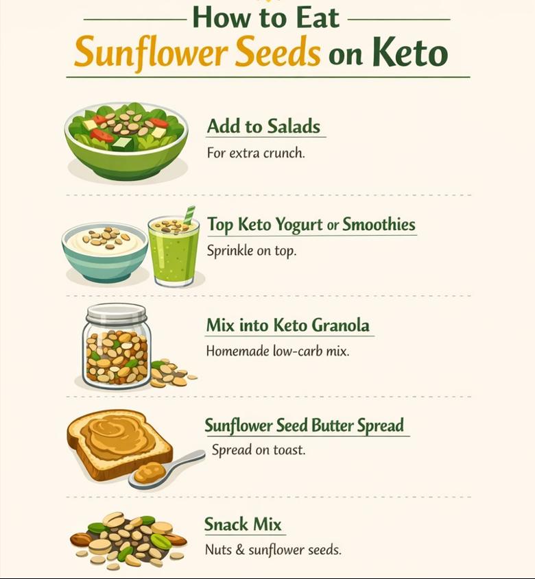 are sunflower seeds keto friendly
