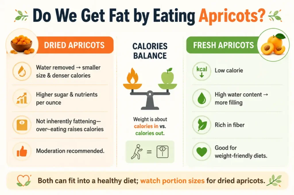 Do we get fat by apricots?