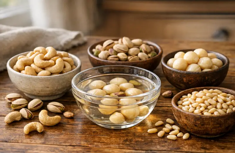 which nuts should not be soaked in water