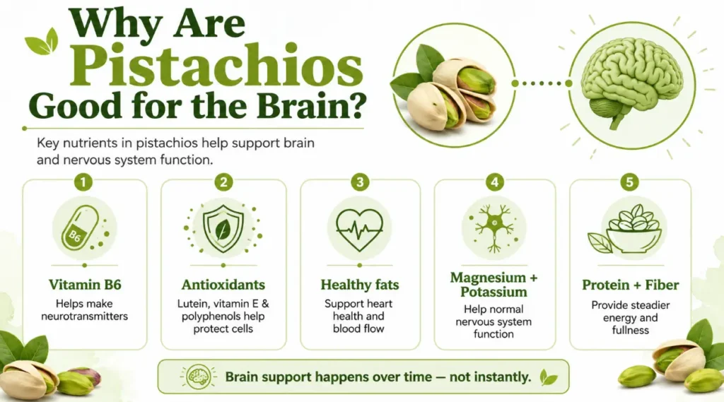 Why are pistachios good for brain