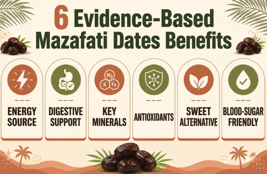 6 Mazafati dates benefits