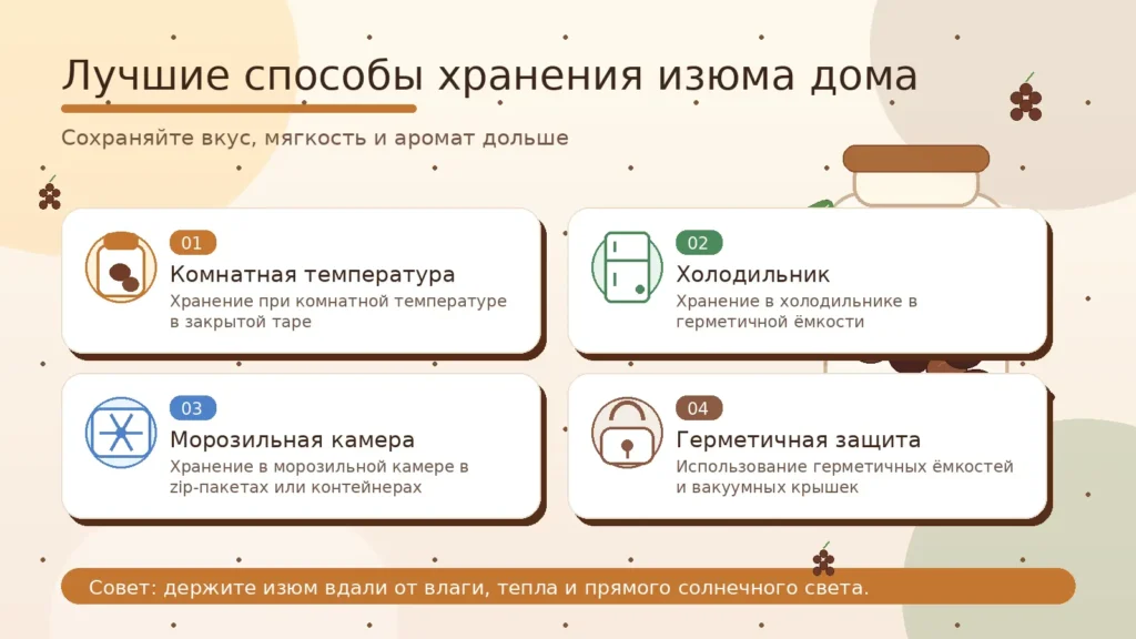 какой срок годности у изюма