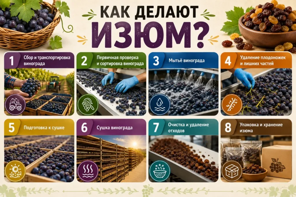 из чего делают изюм