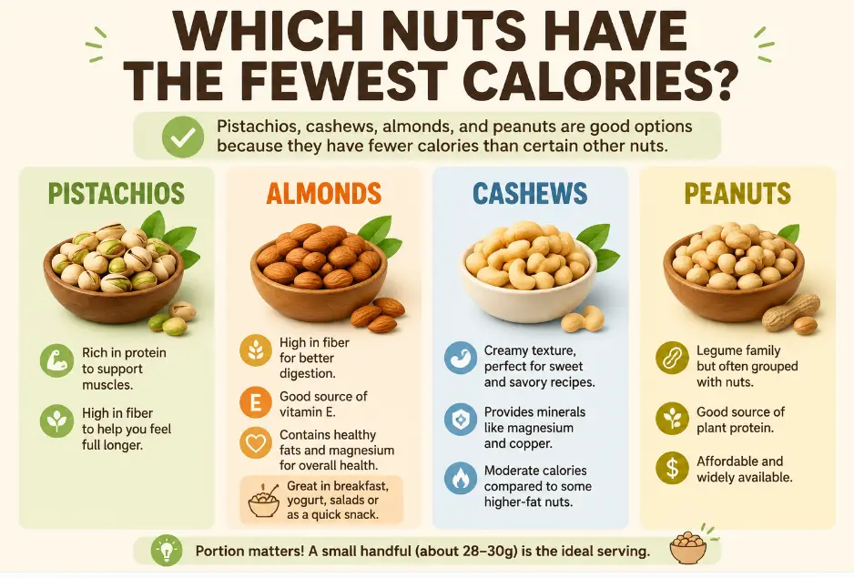 Which Nuts Have the Fewest Calories?