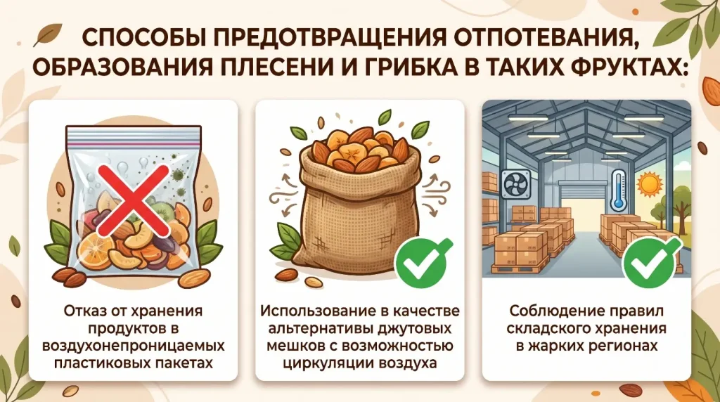 Как правильно хранить сухофрукты?